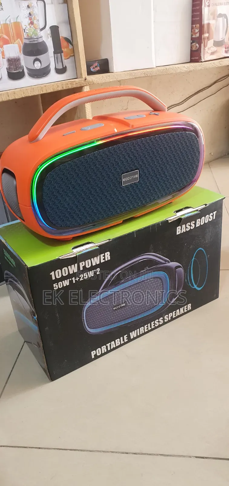 Eccotae Tk-115 Bluetooth Speaker – Powerful Sound, Deep Bass