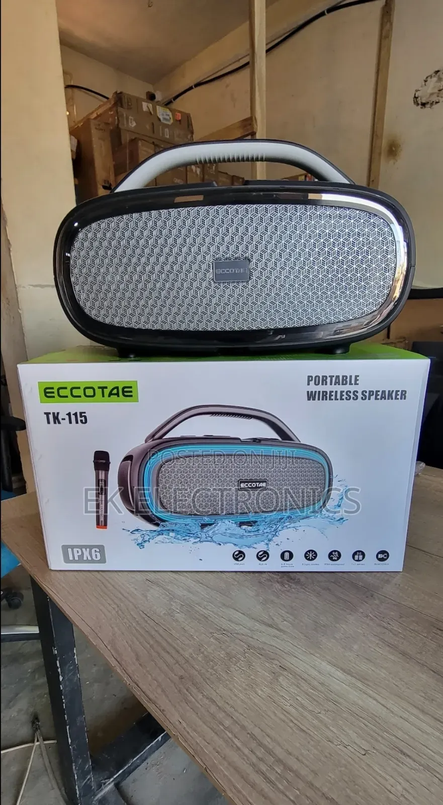 Eccotae Tk-115 Bluetooth Speaker – Powerful Sound, Deep Bass