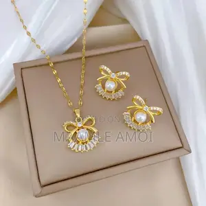 Necklace Set (Earring and Necklace) 2in1 Stainless Steel