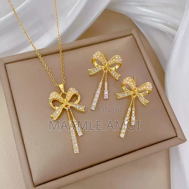 Necklace Set (Earring and Necklace) 2in1 Stainless Steel