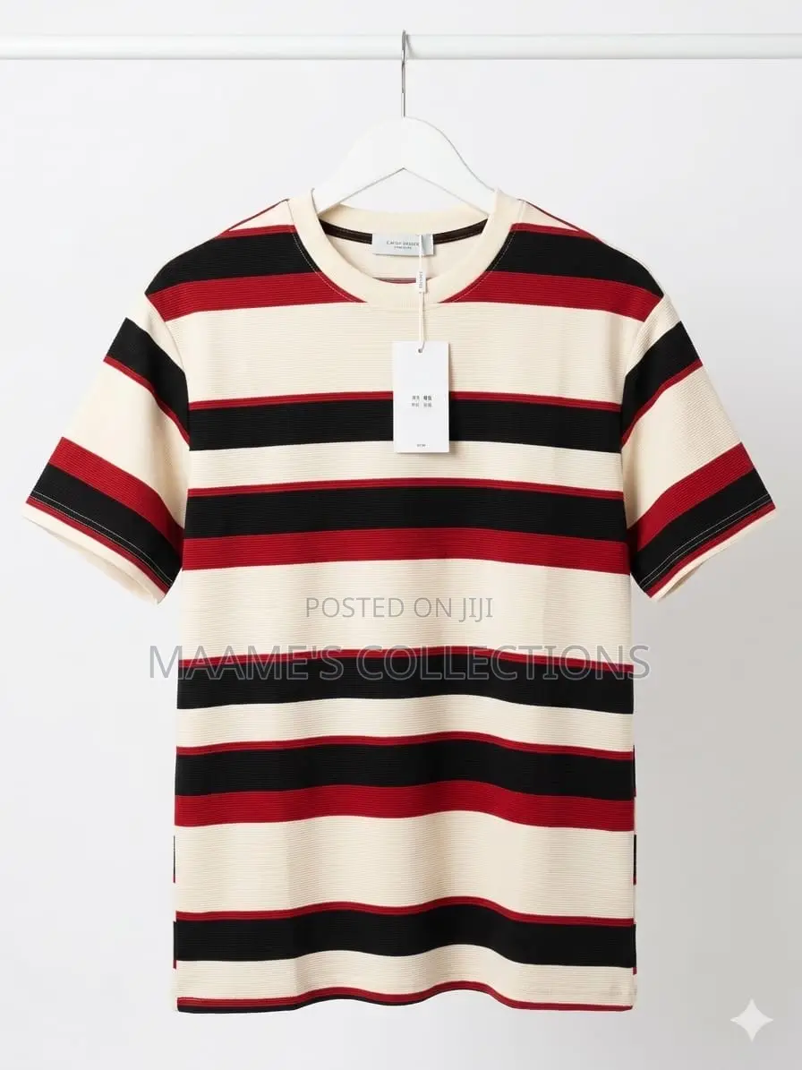 Men’S Striped Crewneck T-Shirt
