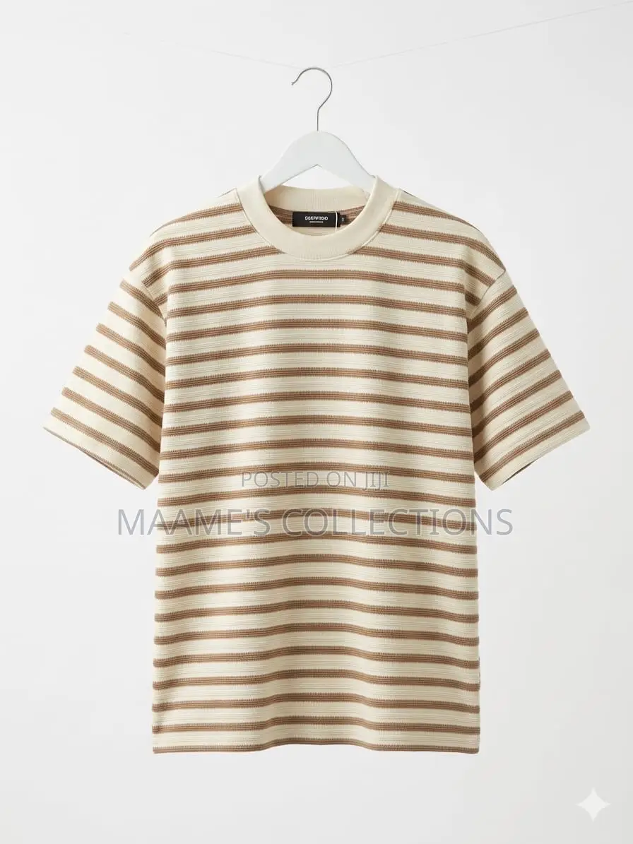 Men’S Striped Crewneck T-Shirt