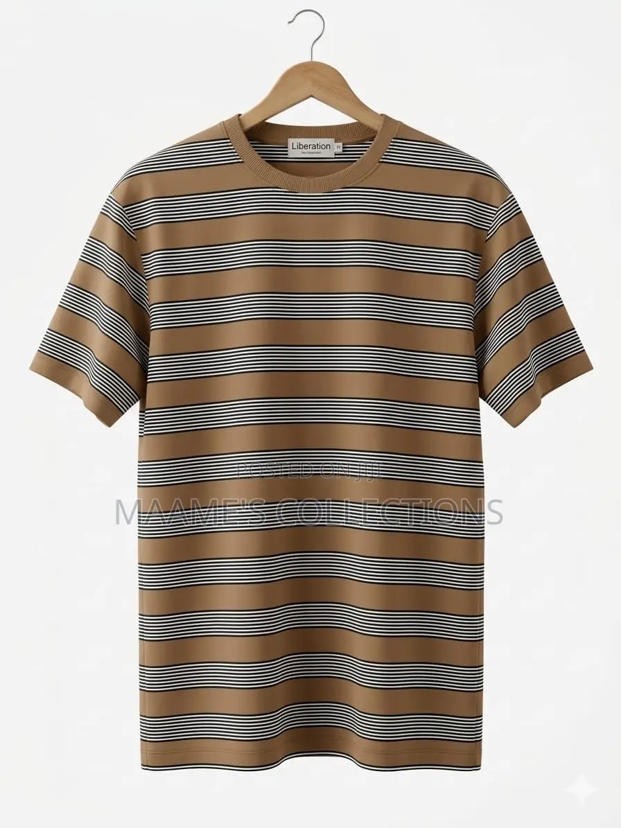 Men’S Striped Crewneck T-Shirt
