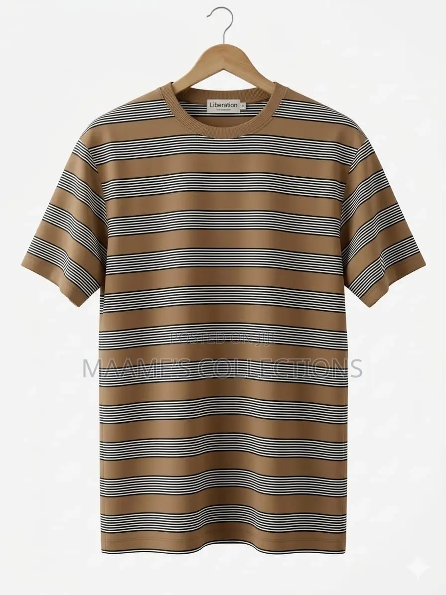 Men’S Striped Crewneck T-Shirt