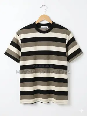 Men’S Striped Crewneck T-Shirt