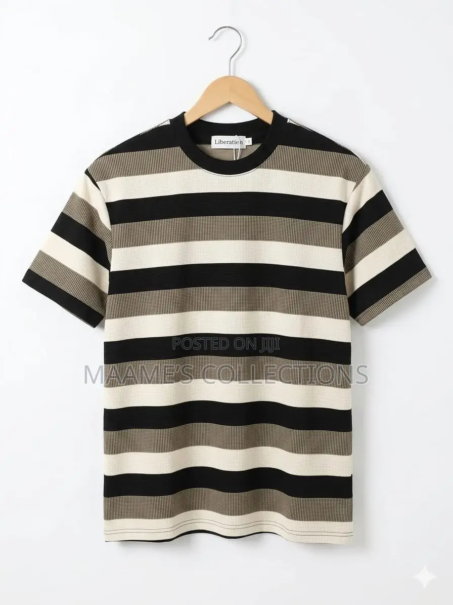 Men’S Striped Crewneck T-Shirt