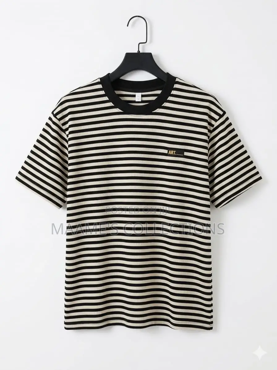 Men’S Striped Crewneck T-Shirt