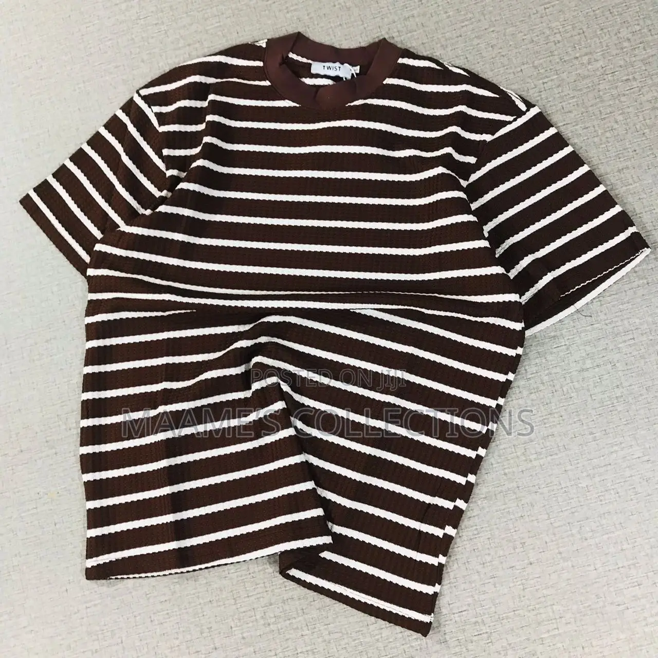 Men’S Striped Crewneck T-Shirt