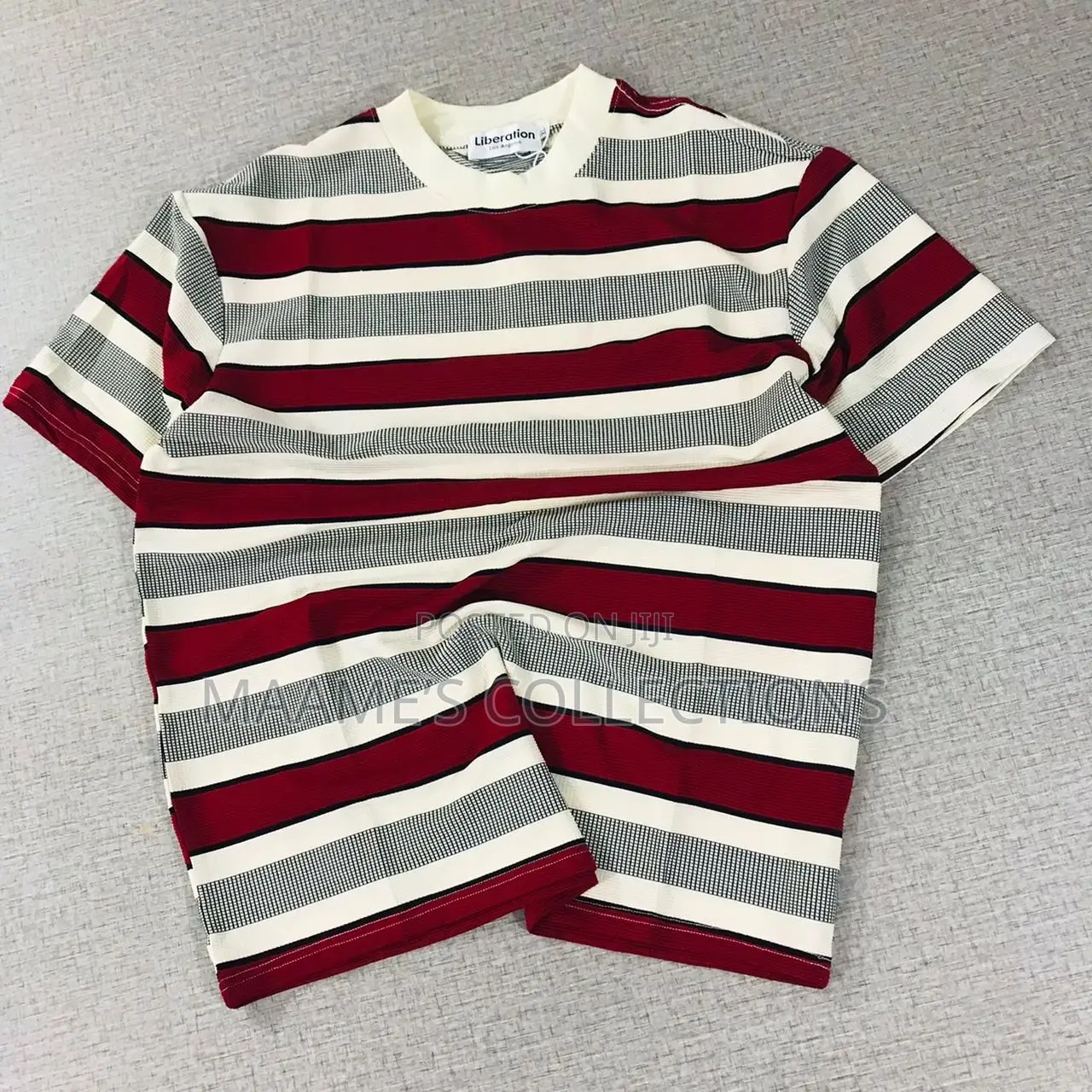 Men’S Striped Crewneck T-Shirt