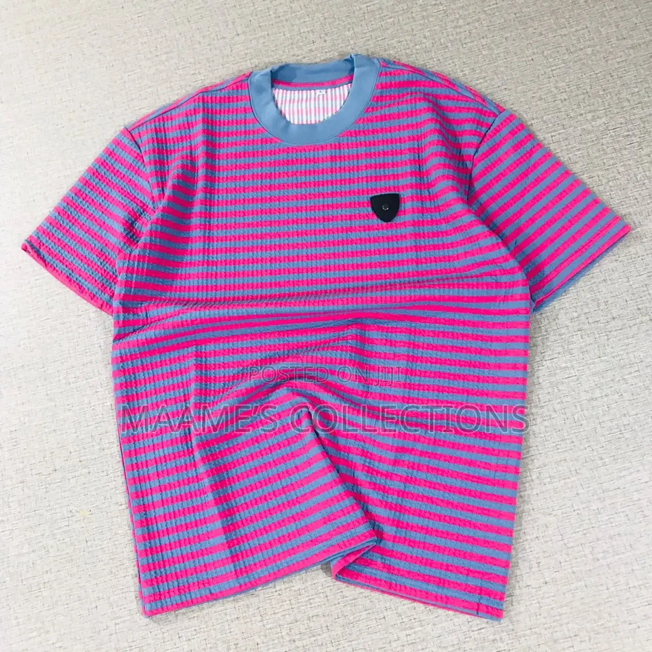 Men’S Striped Crewneck T-Shirt