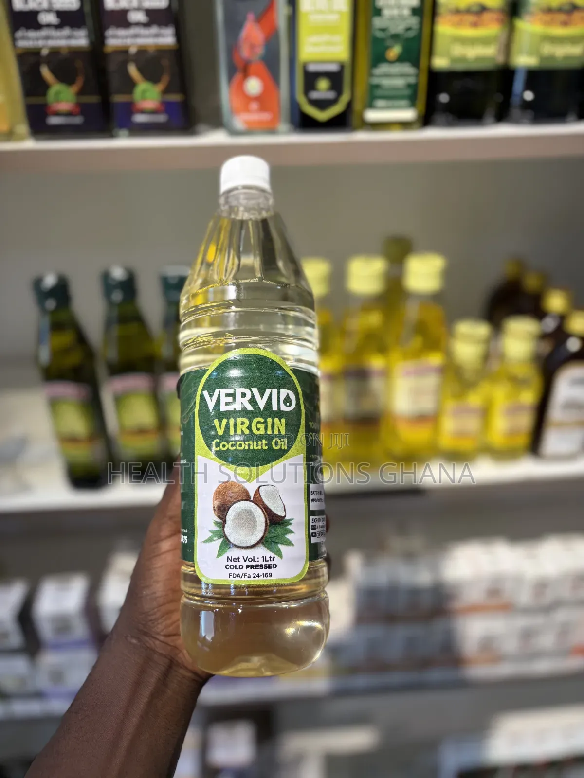 Vervid Coconut Oil 1l for Wellness Support
