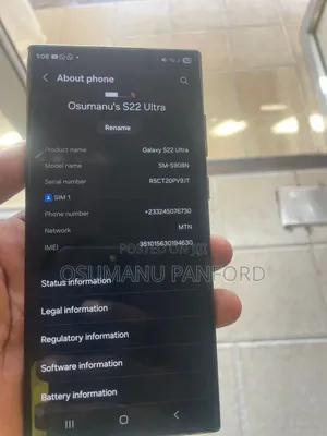 Samsung Galaxy S22 Ultra 5G 256 GB Black