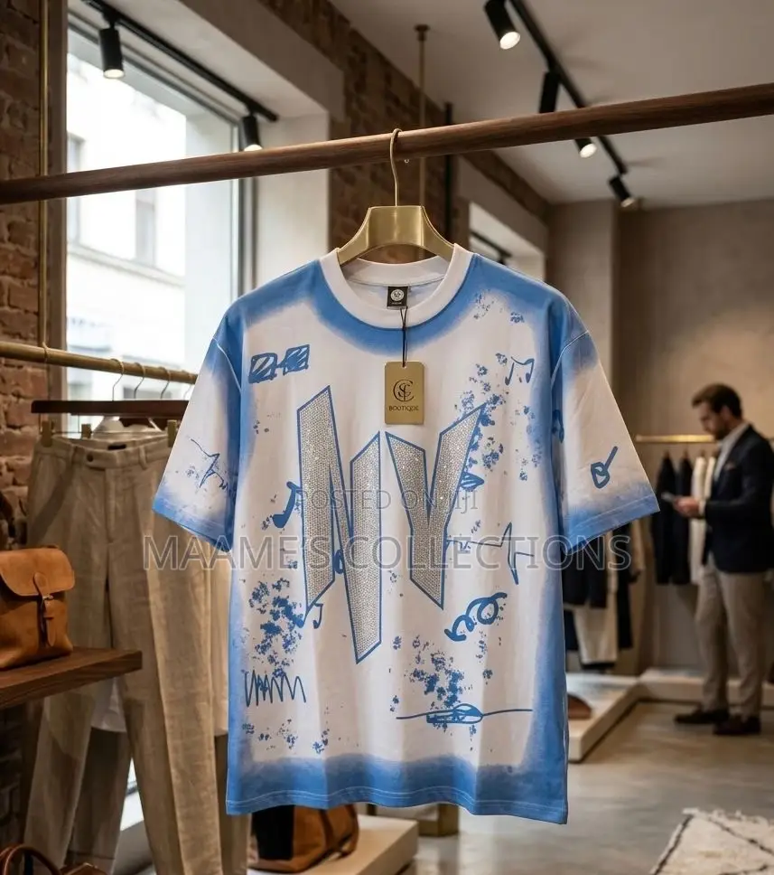 Men's Printed T-Shirt With Vibrant Streetwear Design