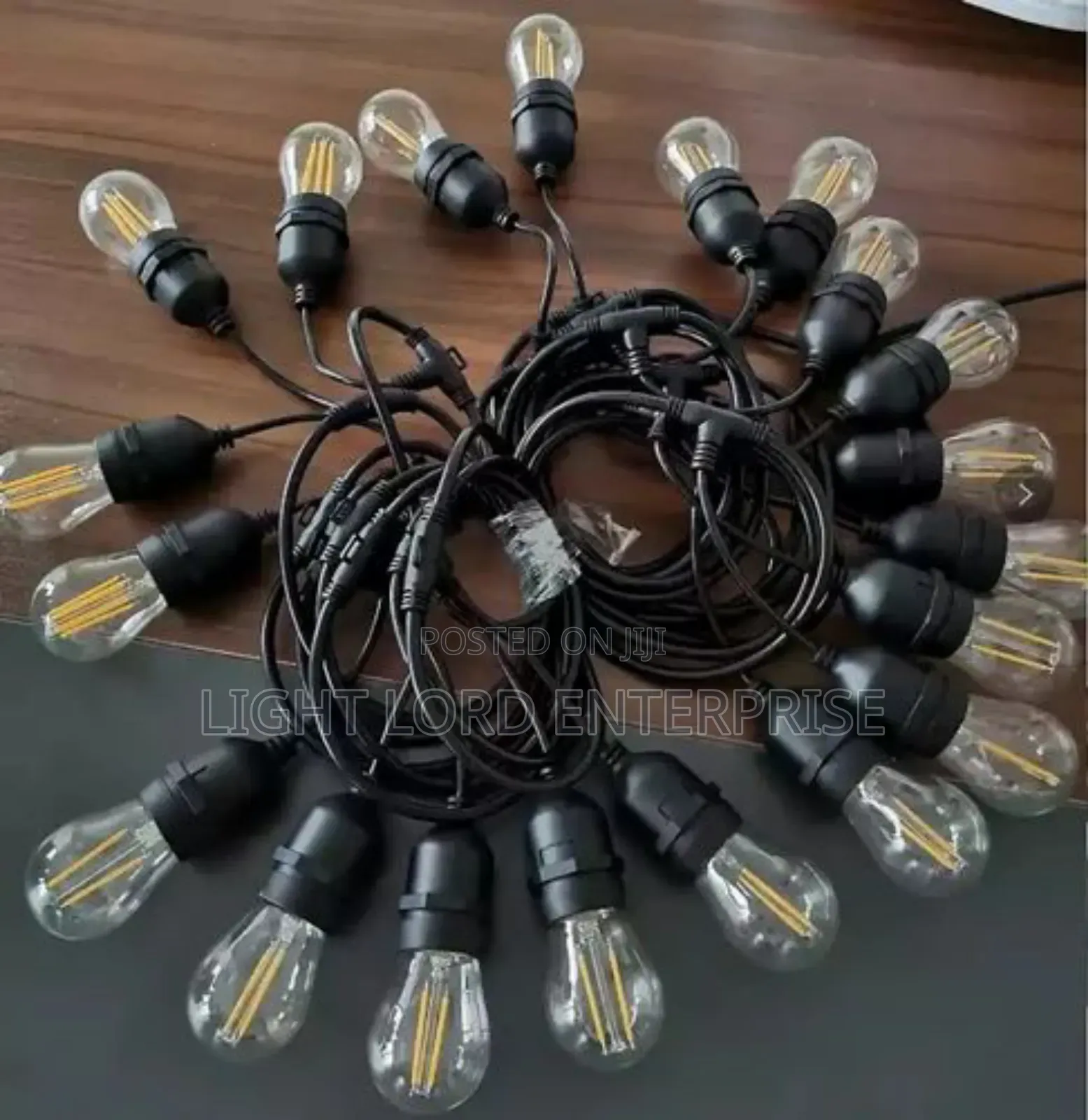 Waterproof Led Strip Light Warm Color 20bulb and 10metes