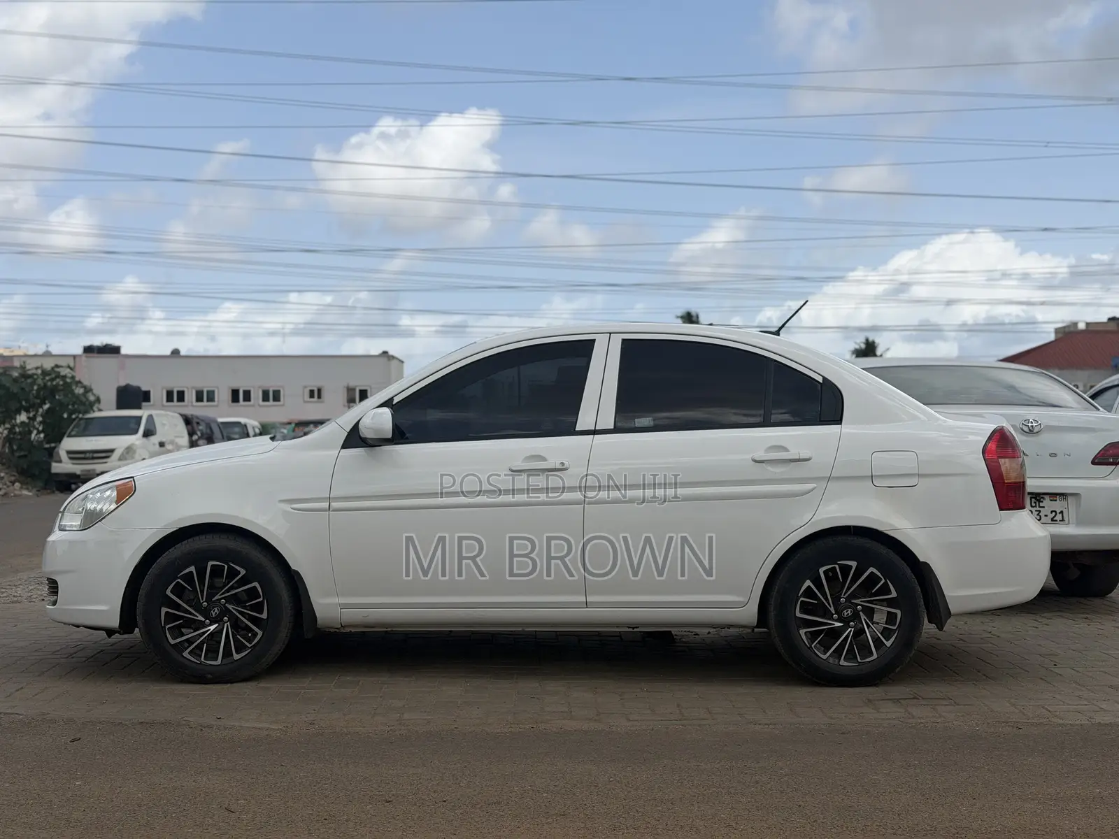 Hyundai Accent Blue 2010 White