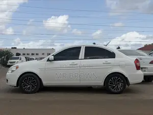 Hyundai Accent Blue 2010 White