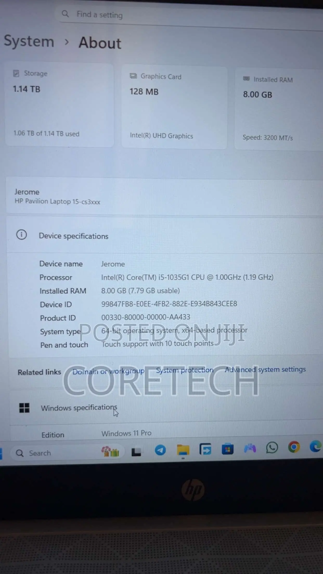 Laptop HP Pavilion 15 8GB Intel Core i5 SSD 1T
