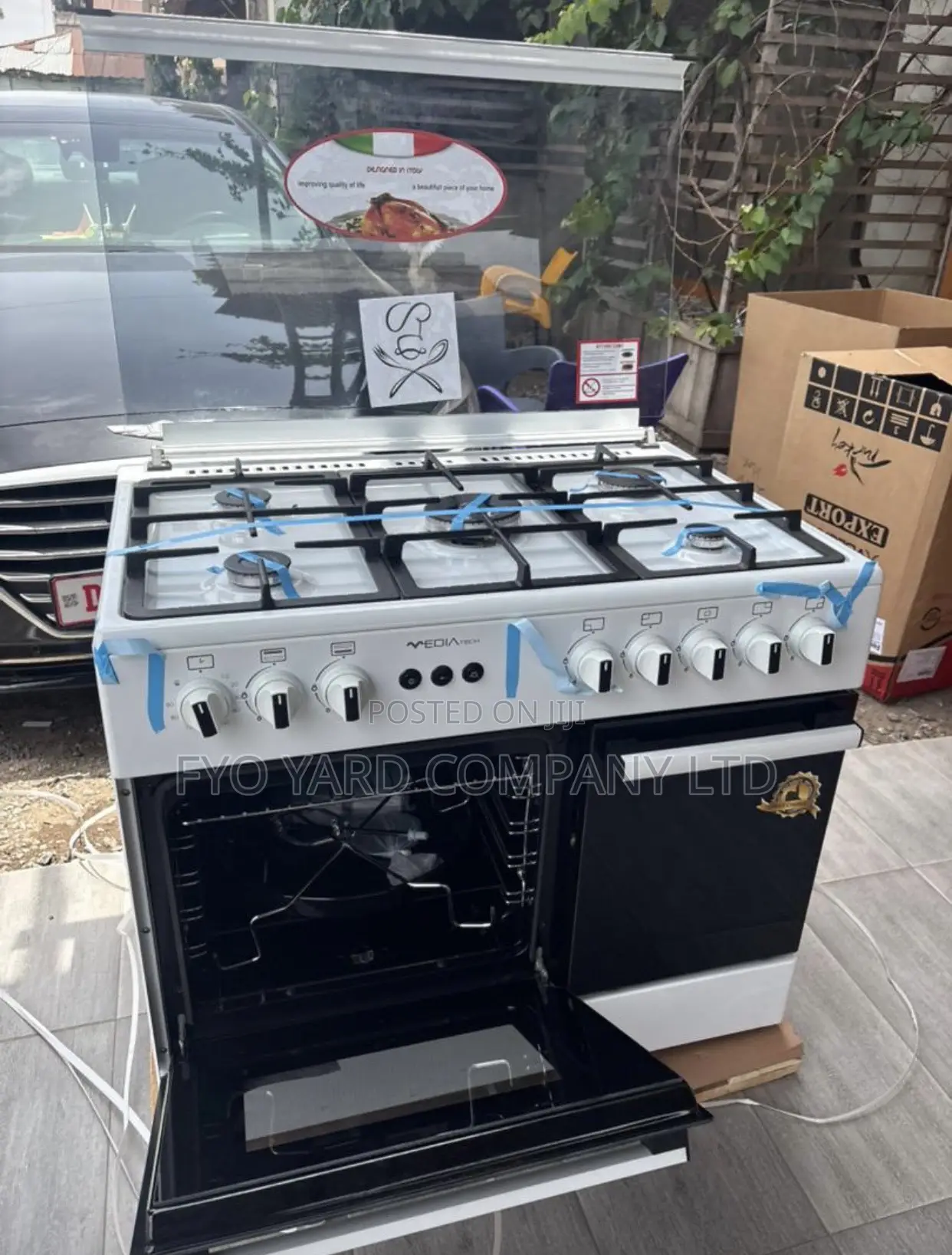 Mideatech 5 Burner Gas Cooker With Oven/Grill 60x90cm 36lmg5g030