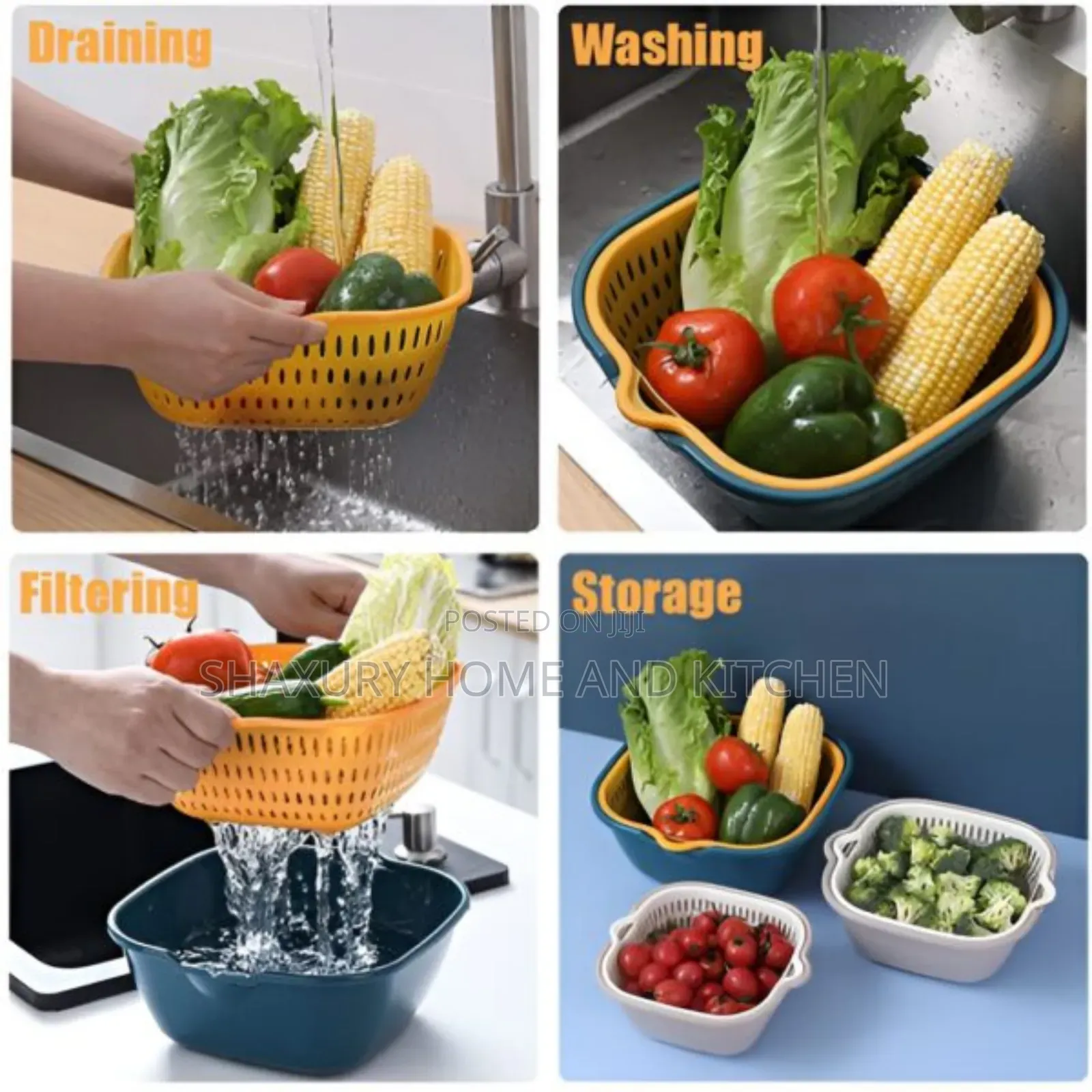 8pcs Fruits and Vegetables Strainer