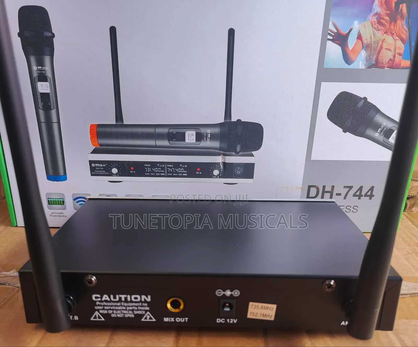 Omax Dh-744 Professional Wireless Microphone