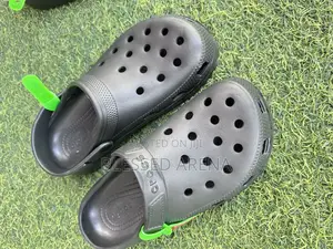 All Black Crocs
