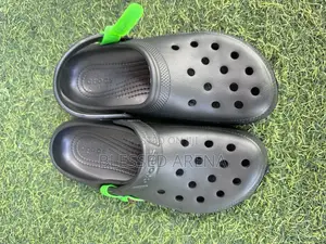 All Black Crocs