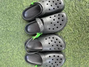 All Black Crocs