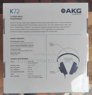 Akg Closed-Back Studio Headphones