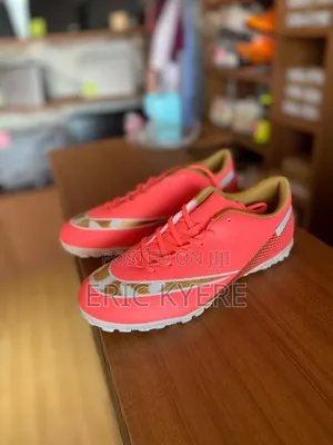 Nike Mercurial Turf Football Boots – Pink/Gold