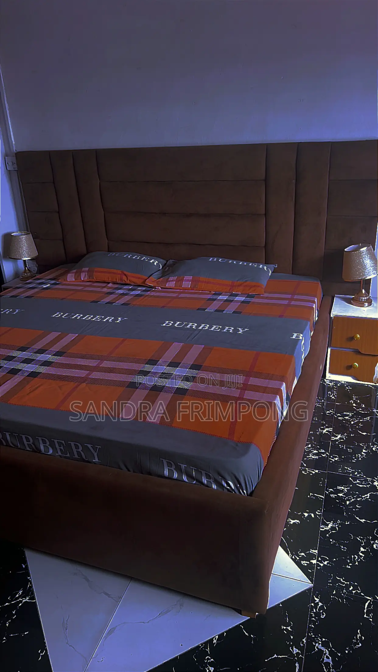 Bed,Mattress and Lamp