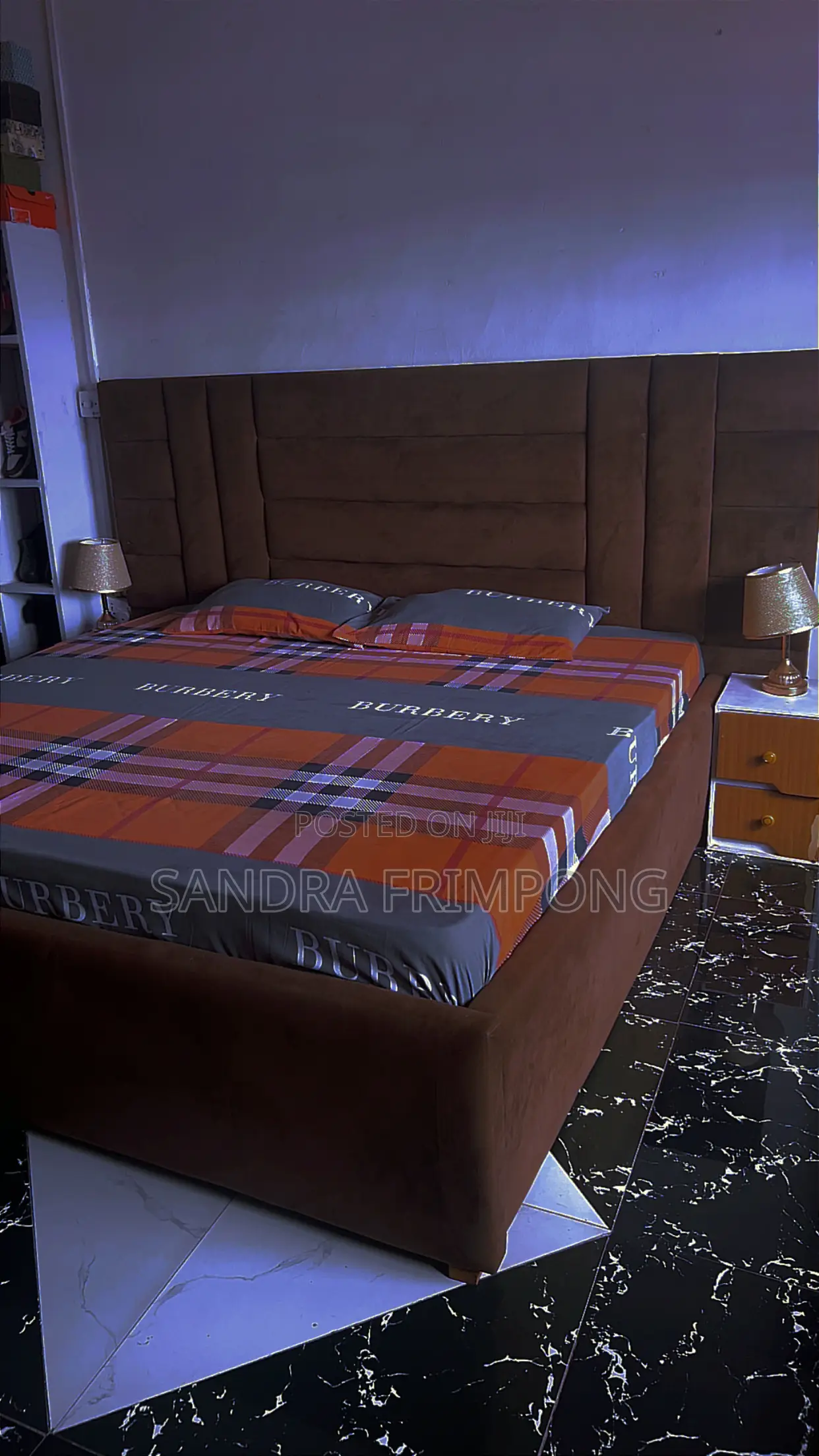 Bed,Mattress and Lamp