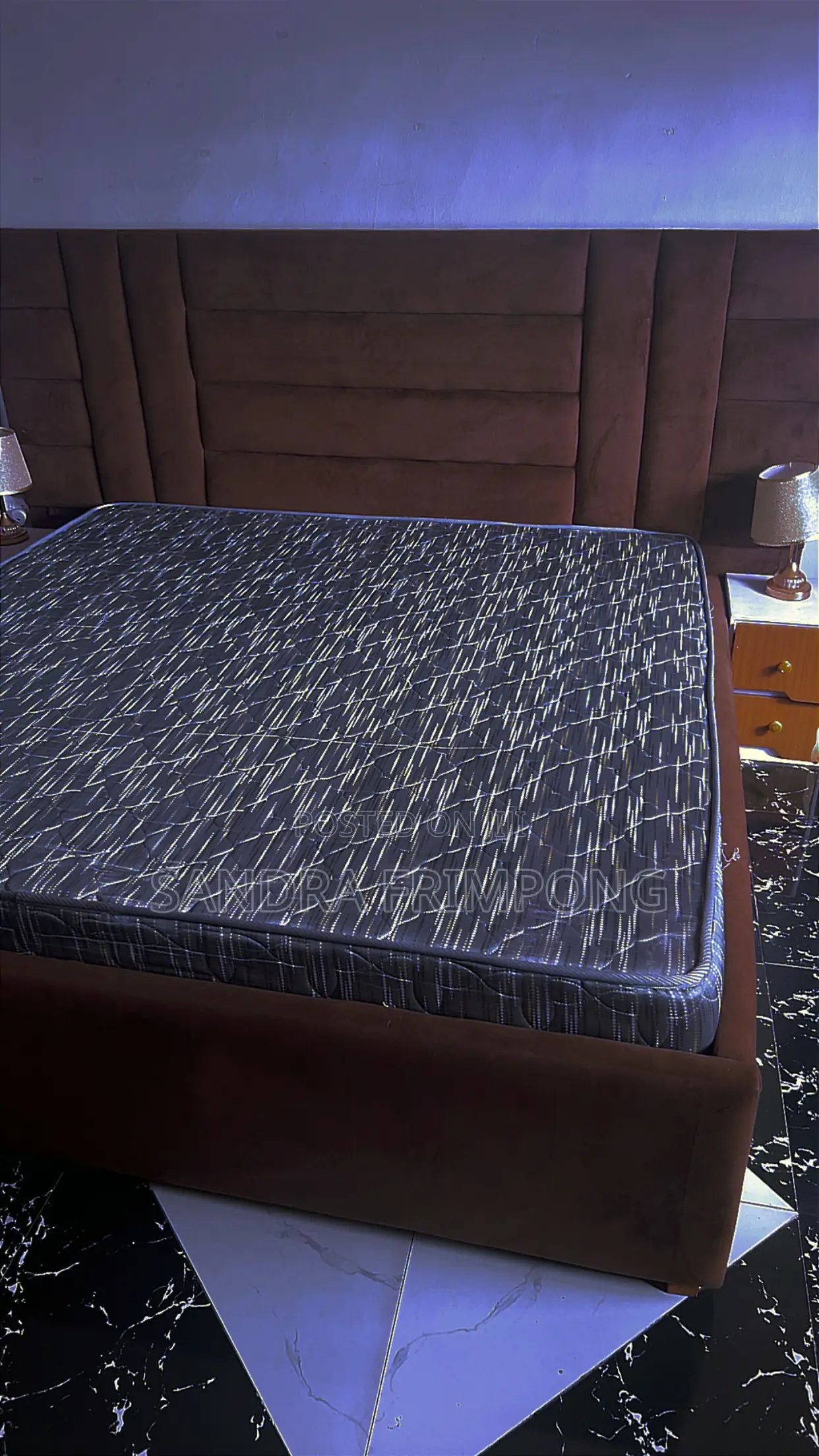 Bed,Mattress and Lamp