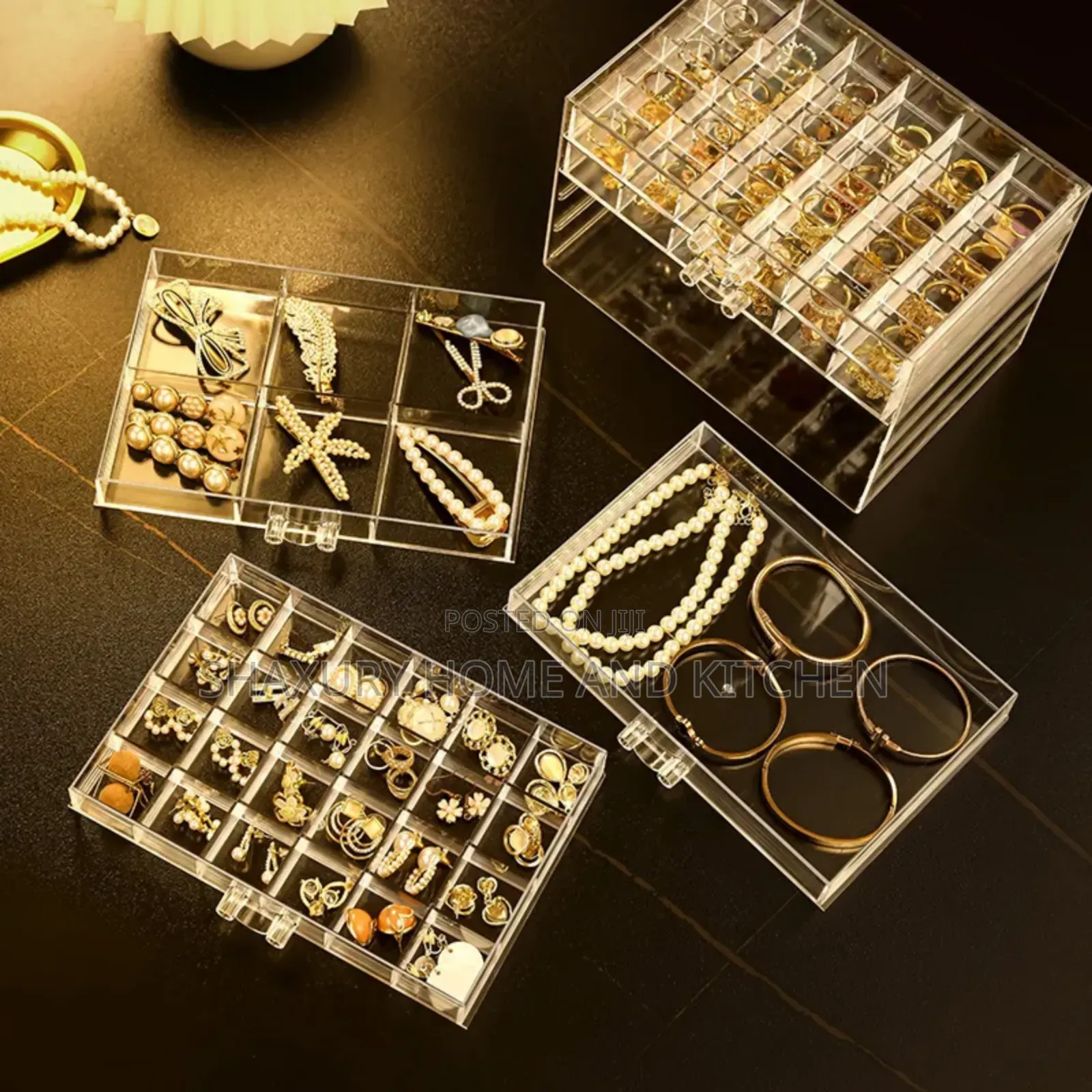 3 Layer 31 Compartment Jewelry Box