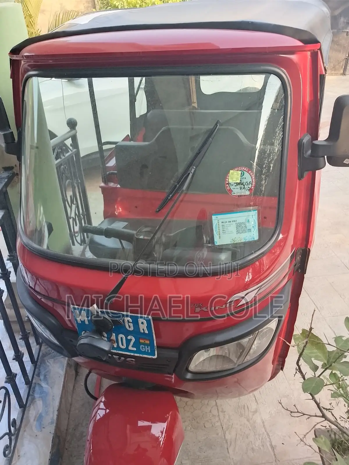 TVS King Deluxe Plus iTouch Start 2024 Red