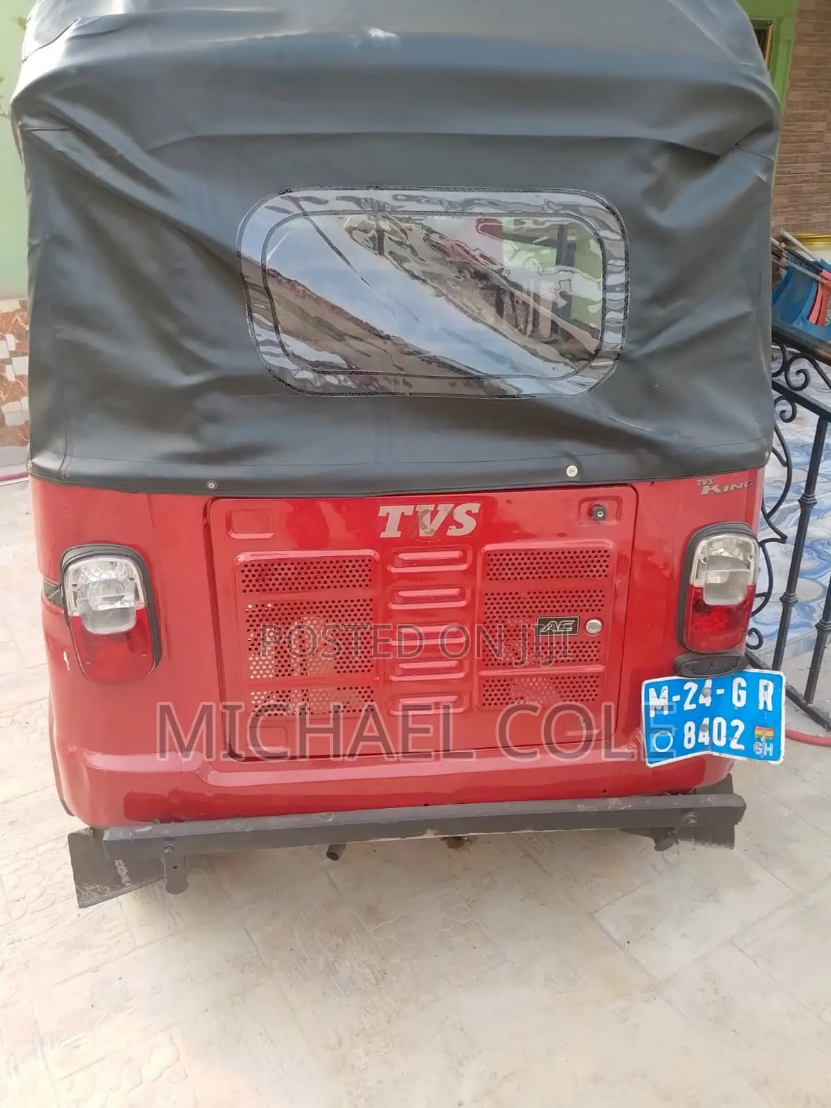 TVS King Deluxe Plus iTouch Start 2024 Red