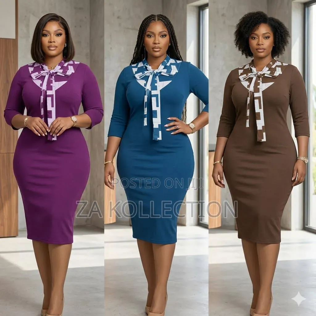 Women's Fashionable Pleated Flare Dress.