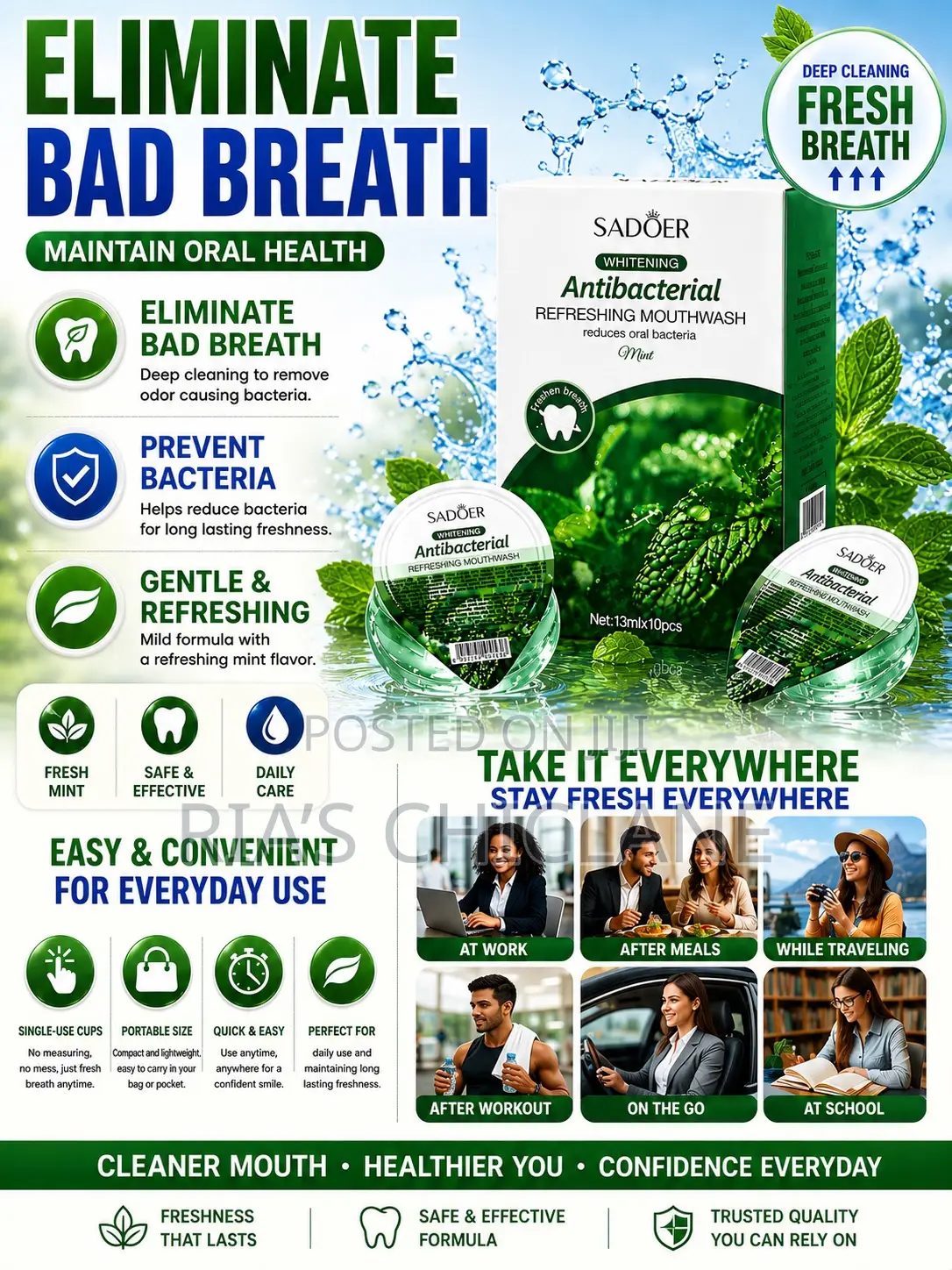 Sadoer Whitening Antibacterial Mouthwash
