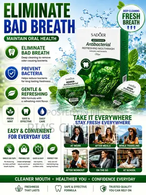 Sadoer Whitening Antibacterial Mouthwash