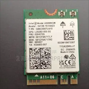Intel Ax200 Wifi 6e Internal Wireless Card With Bluetooth 5.2m.2/NGFF