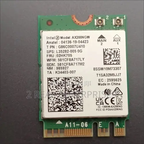 Intel Ax200 Wifi 6e Internal Wireless Card With Bluetooth 5.2m.2/NGFF
