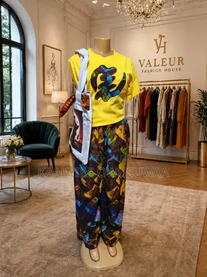 Ankara Trousers and T-Shirt