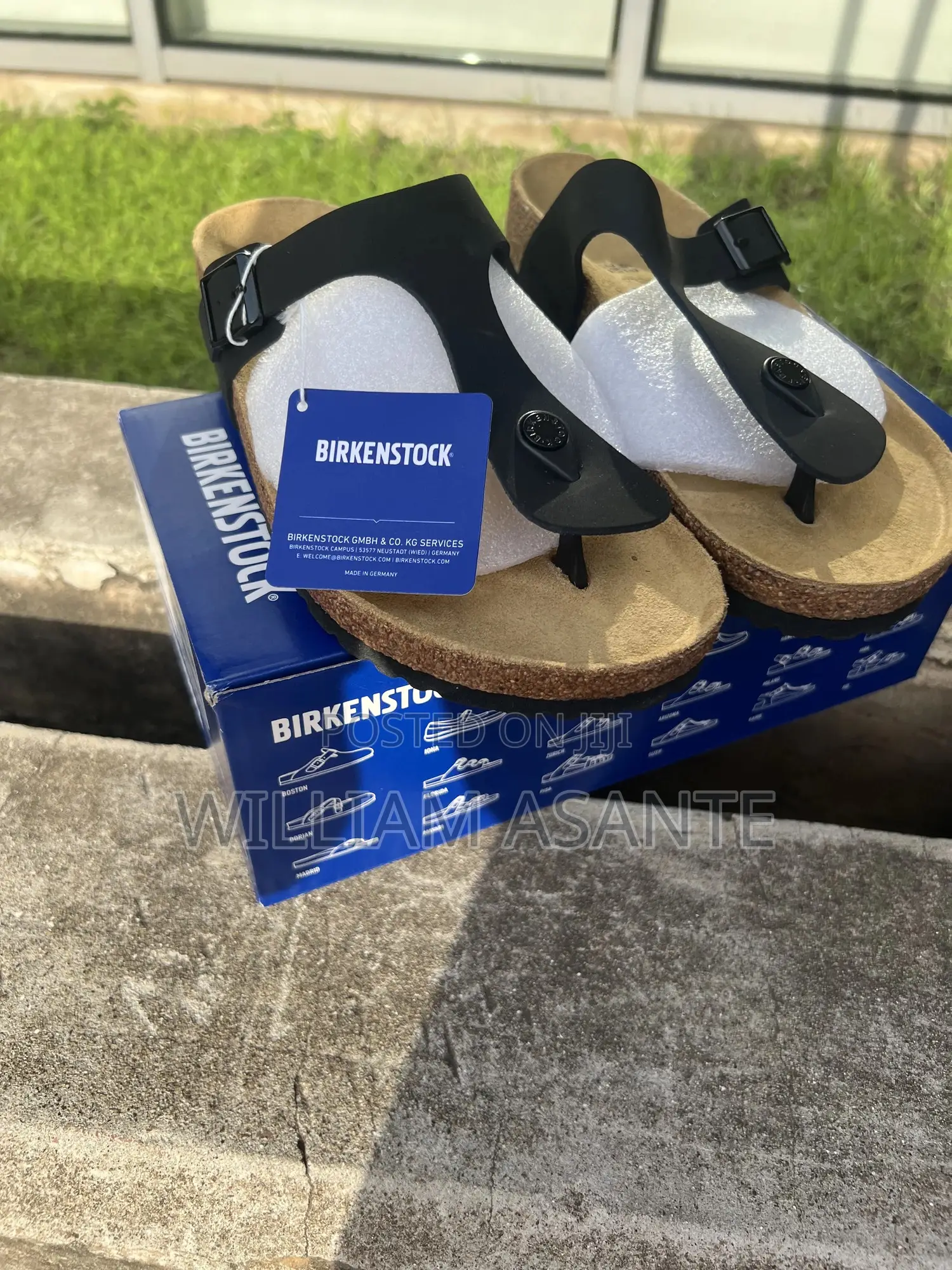 Black Birkenstock Gizeh Slippers