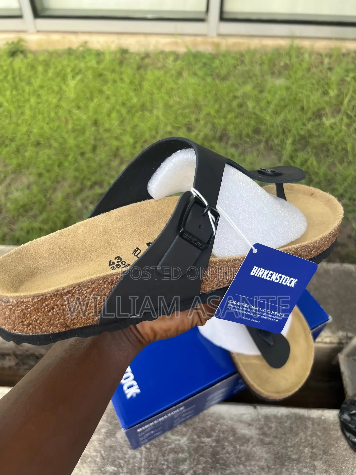 Black Birkenstock Gizeh Slippers