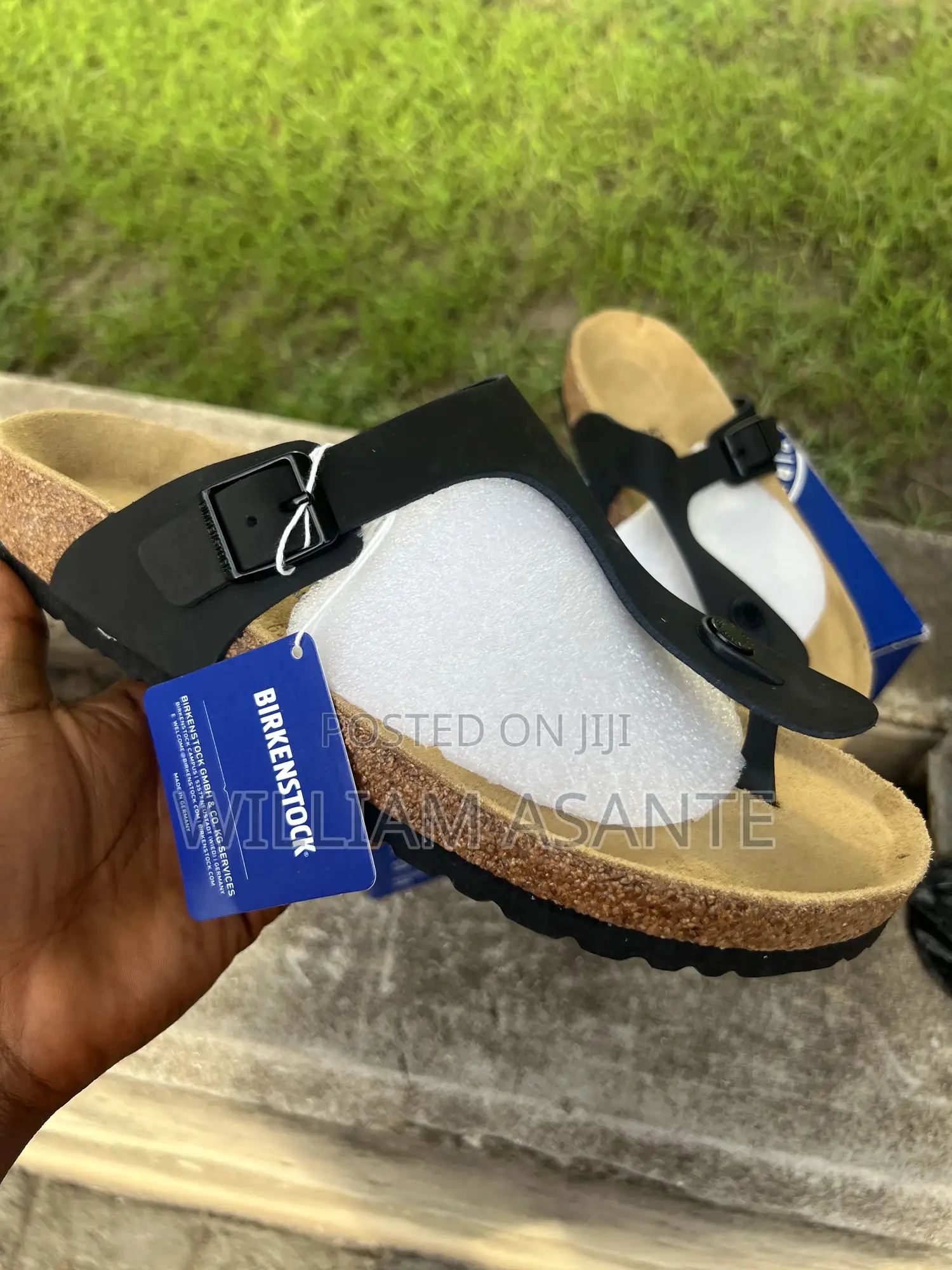 Black Birkenstock Gizeh Slippers