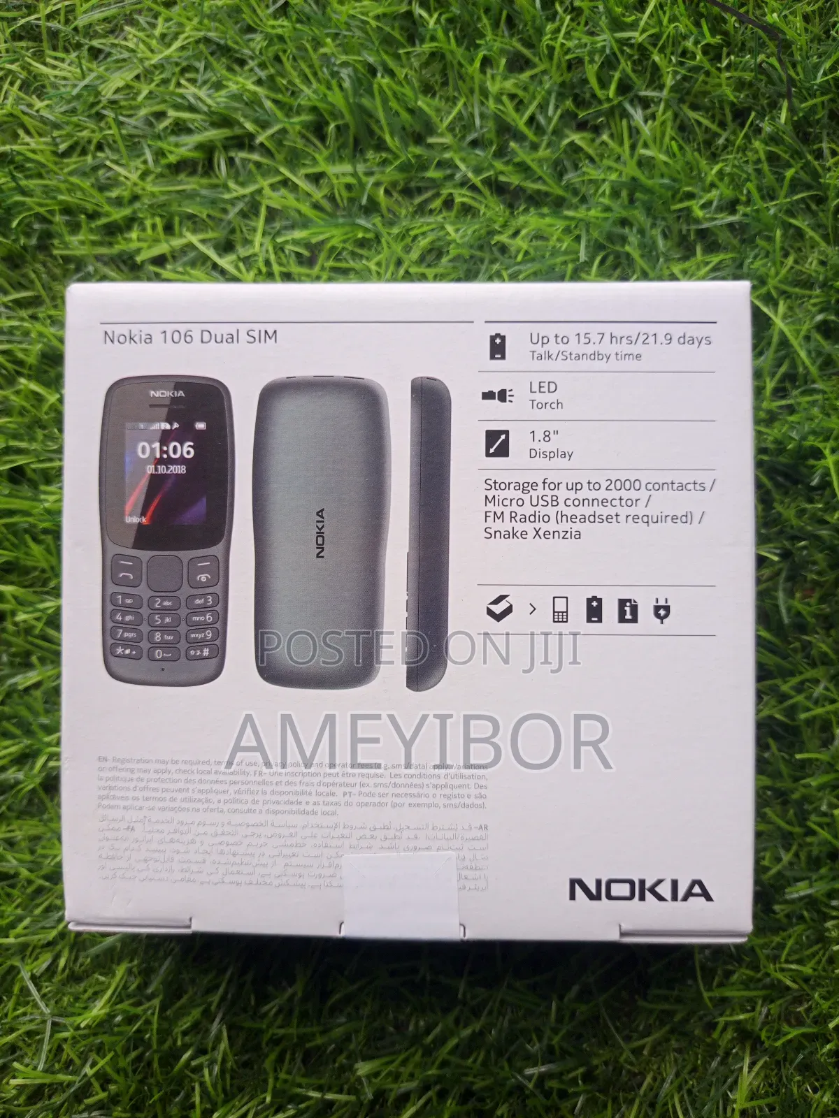New Nokia 106 Black