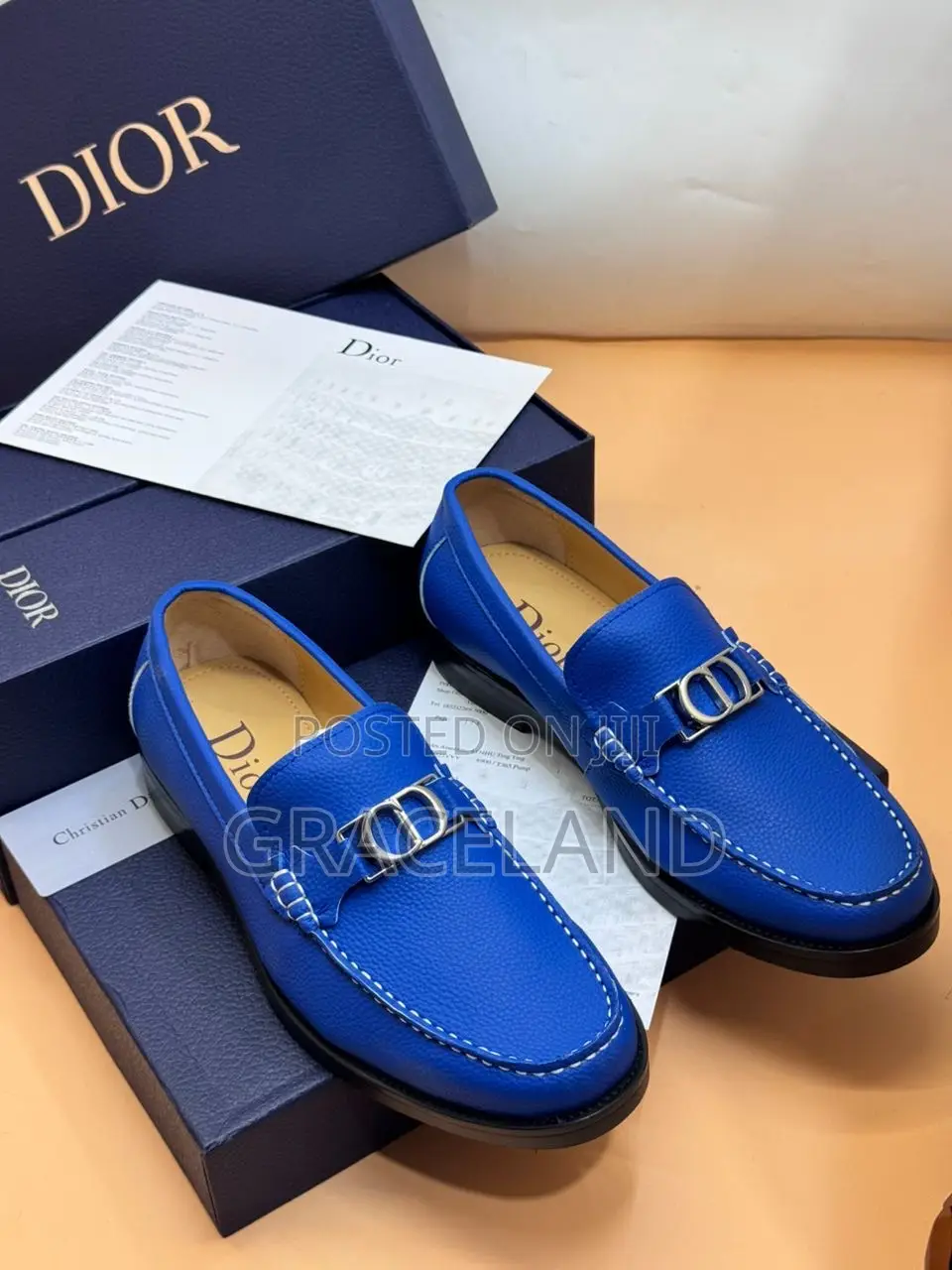 This Is Original Christian Dior Pure Leather Loafers