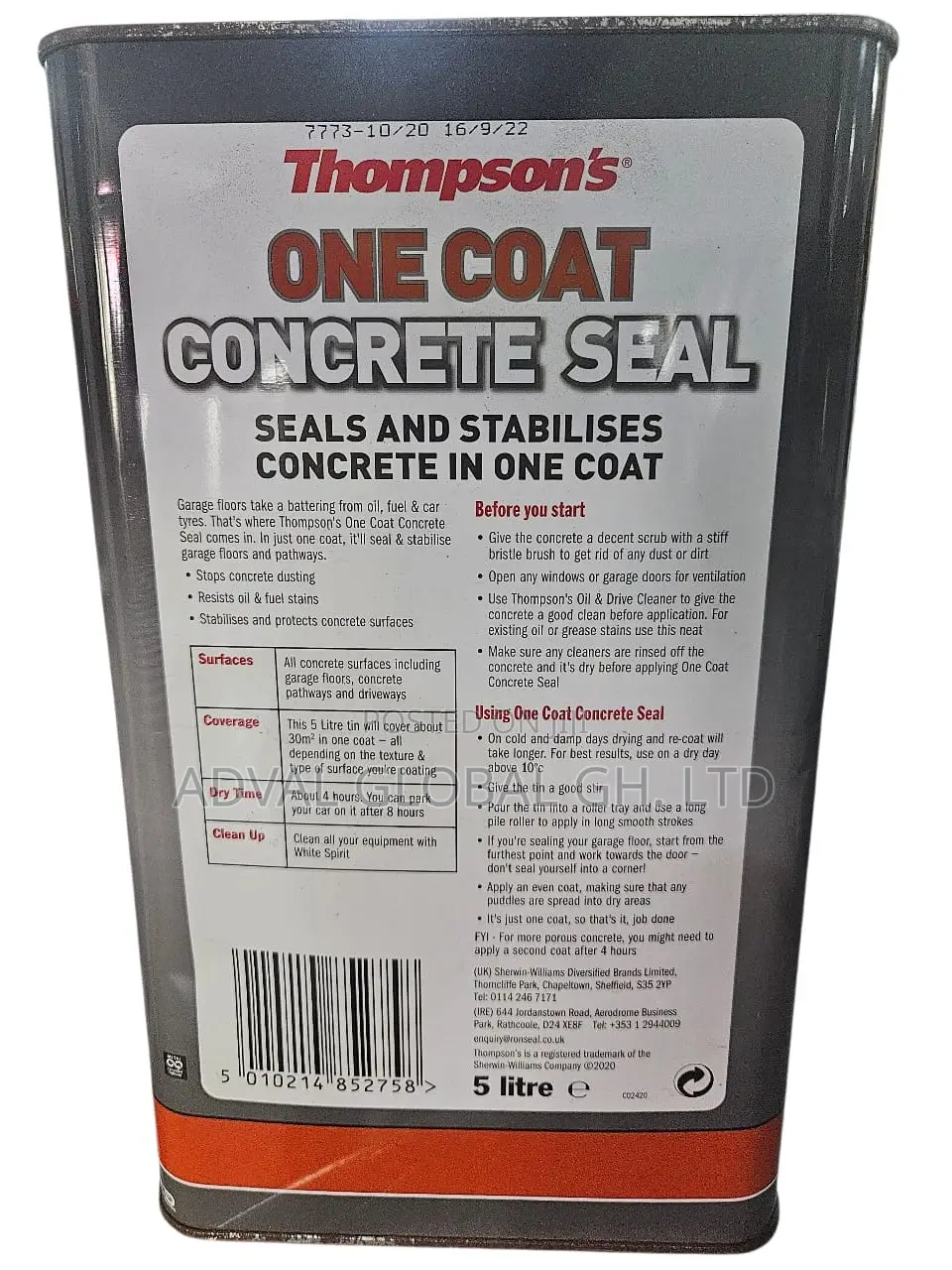One Coat (Concrete Seal)