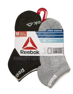 Reebok Pro-Series Girls Low Cut Socks - 10 Pairs