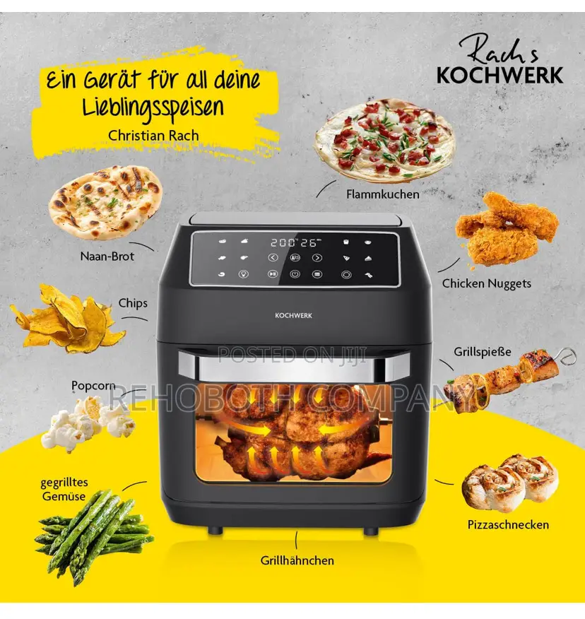 Rachs Kochwerk Digital Hot Air Fryer 12 Litres