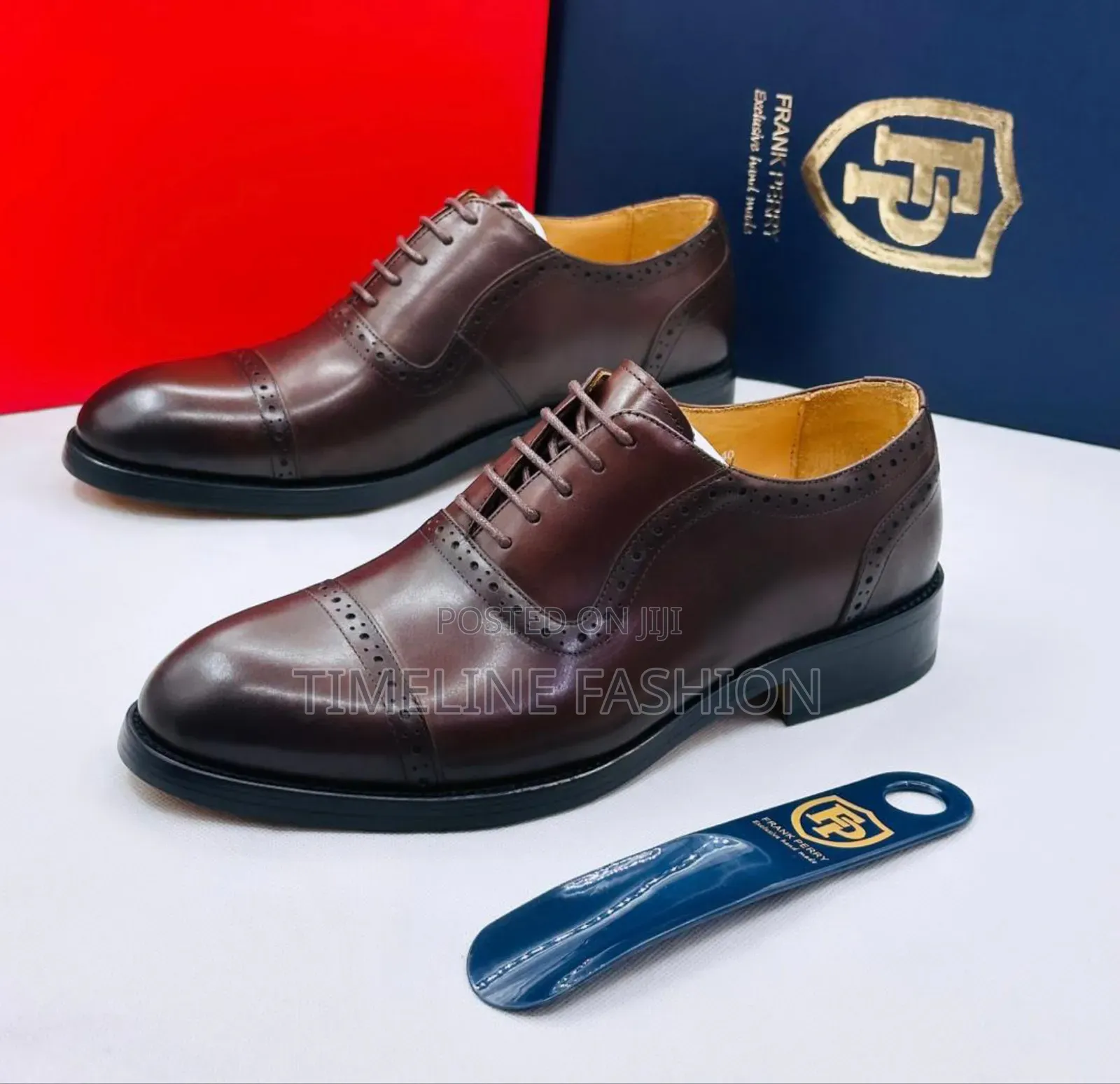 Coffee Brown Men's Formal Shoes Frank Perry Style